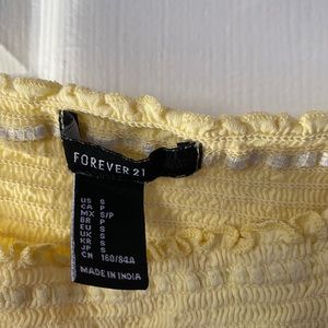f21 yellow baby tee